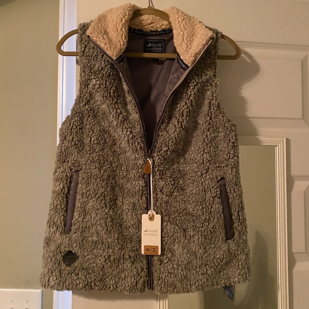 NTW Simply Southern Sherpa Vest